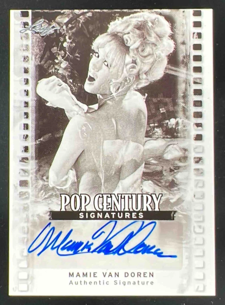 2011 Leaf Pop Century Silver #BA-MVD Mamie Van Doren Auto