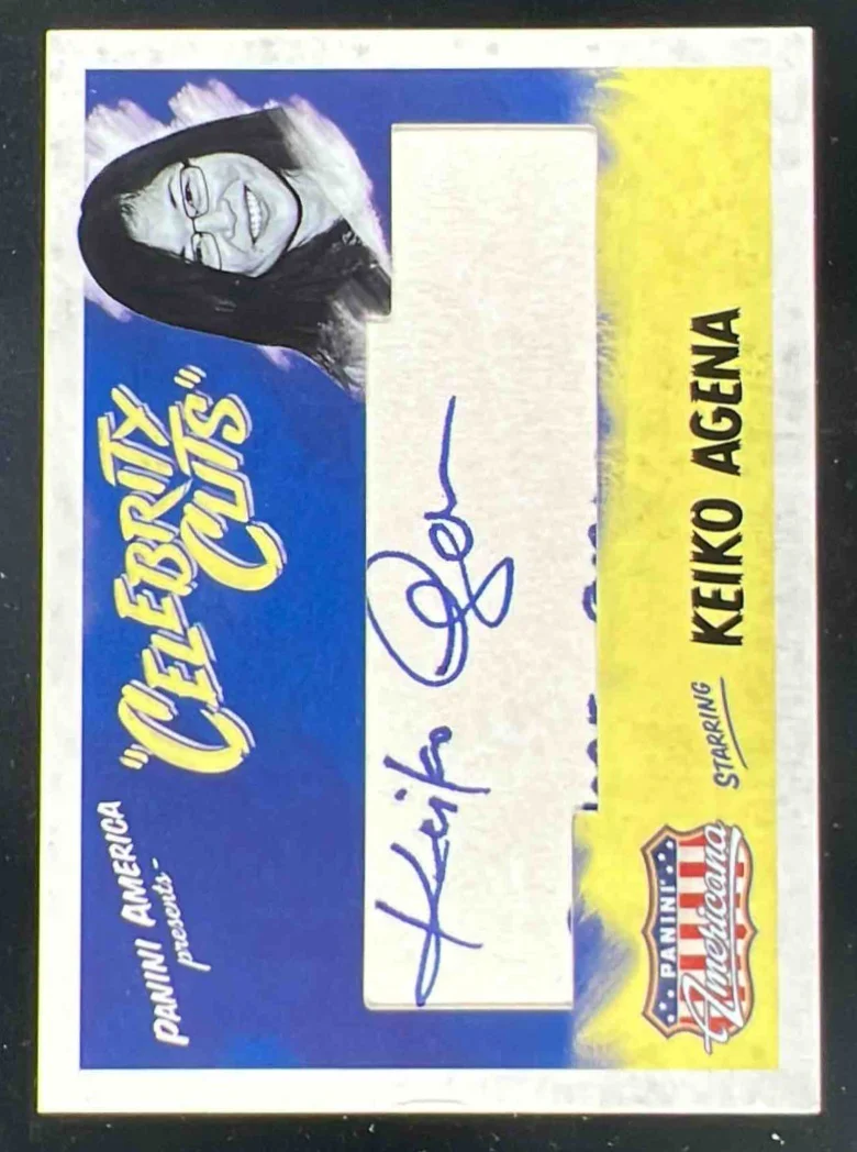 2011 Panini Americana Autograph Celebrity Cuts #61 Keiko Agena Auto /39