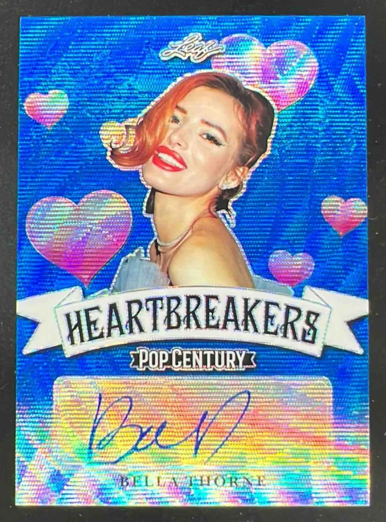 2019 Leaf Metal Pop Century Heartbreakers Blue Wave #H-BT1 Bella Thorne Auto /20