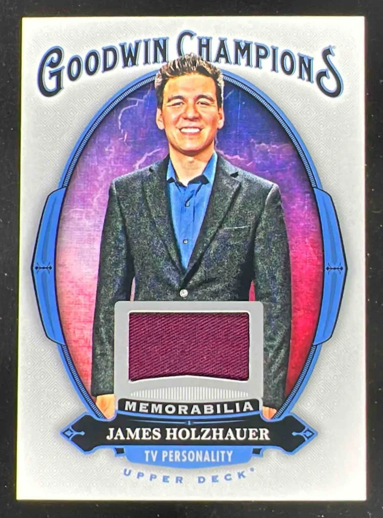 2020 Upper Deck Goodwin Champions Memorabilia #M-JH James Holzhauer MEM