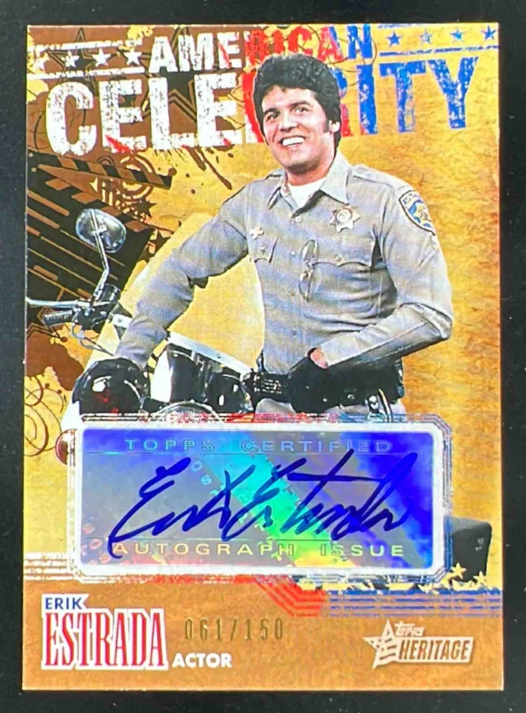 2009 Topps American Heritage American Celebrity #ACA-EE Erik Estrada Auto /150