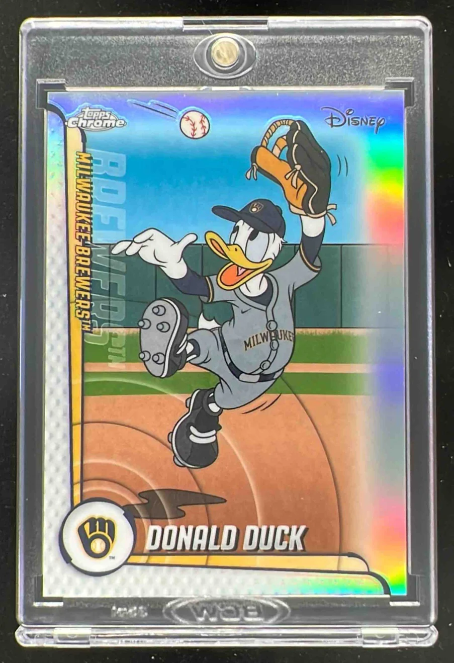 2025 Topps Chrome Update Mickey and Friends Away Jersey #MLBA-17 Donald Duck