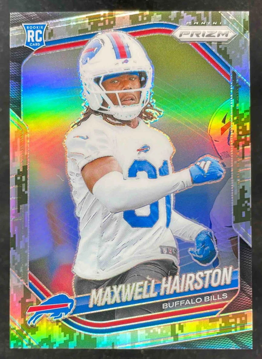 2025 Panini Prizm Forest Camo Prizm #360 Maxwell Hairston RC /15