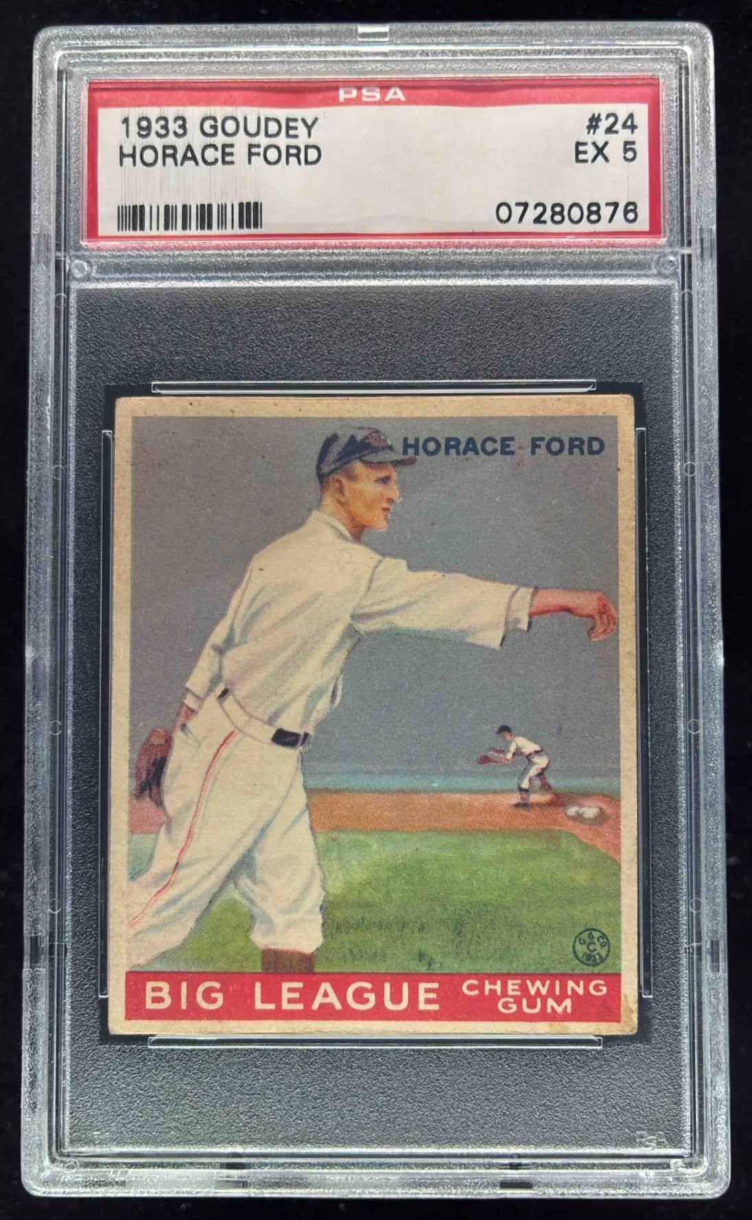 1933 Goudey #24 Horace Ford RC PSA 5