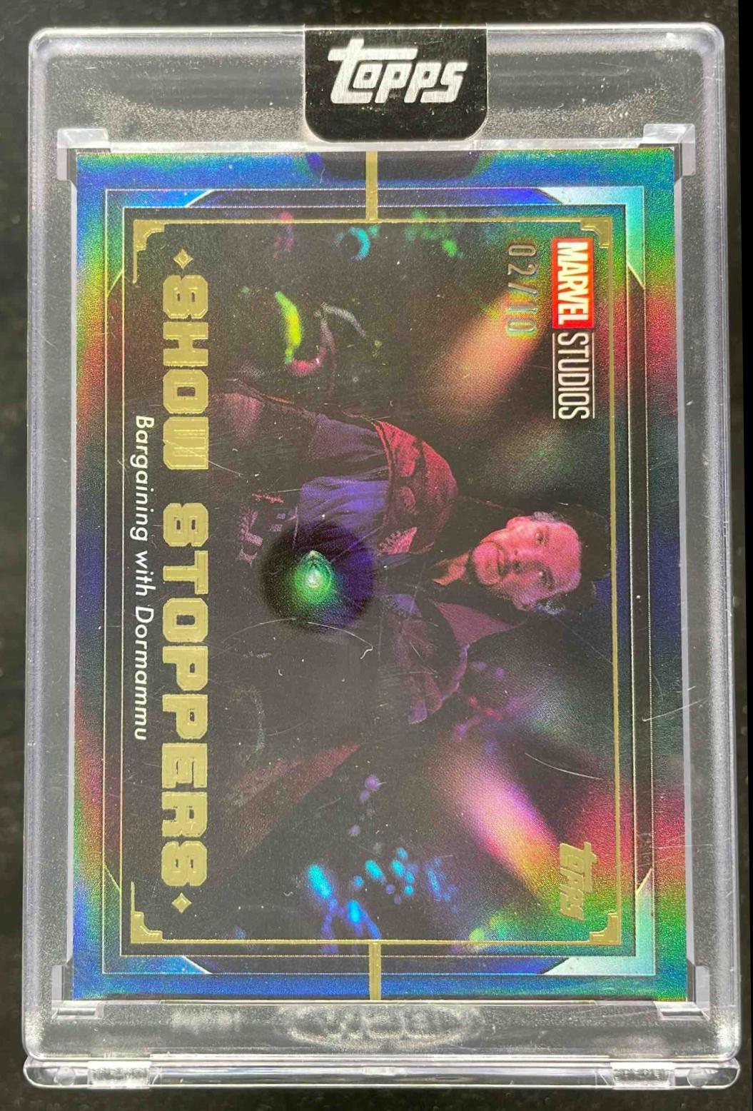 2025 Topps Marvel The Collector Show Stoppers Black Bargaining with Dormammu /10