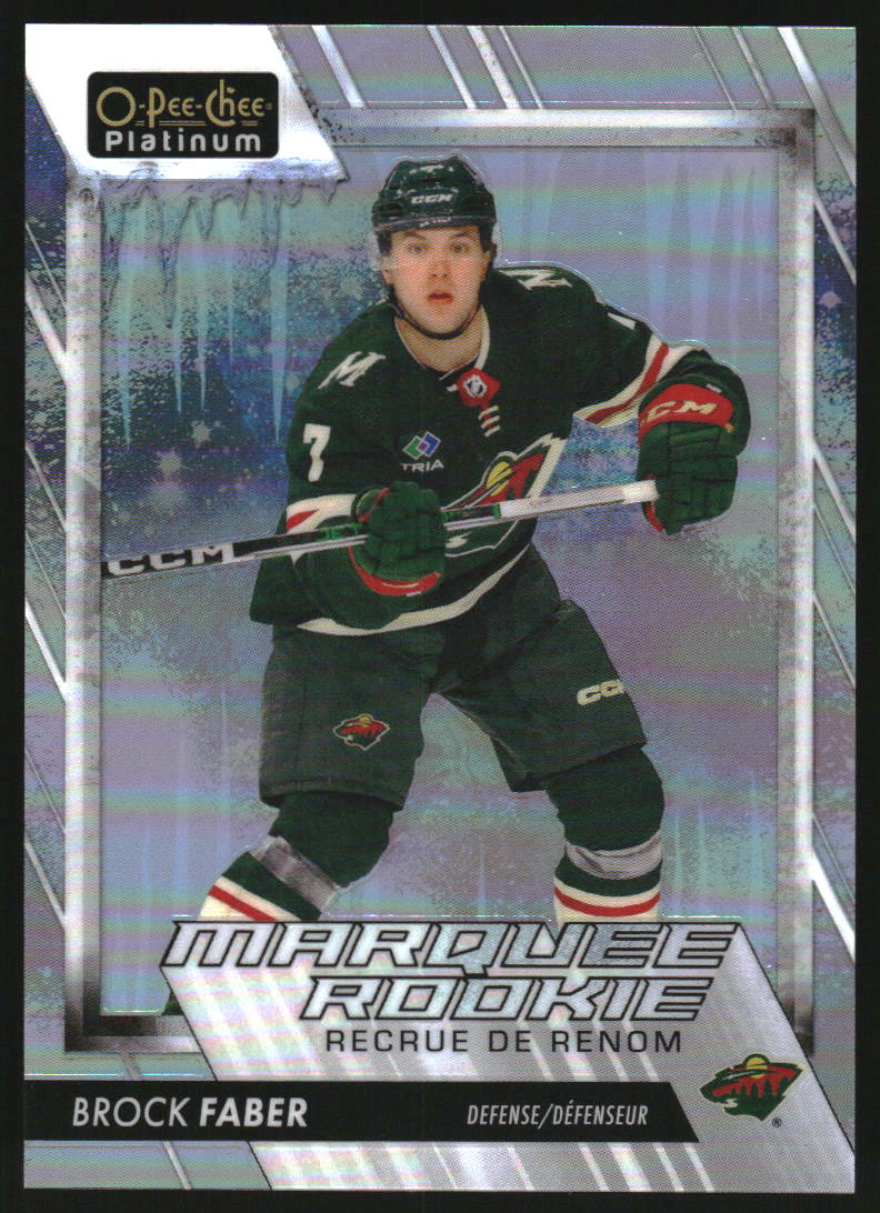2023-24 O-Pee-Chee Platinum Arctic Freeze #260 Brock Faber RC /99