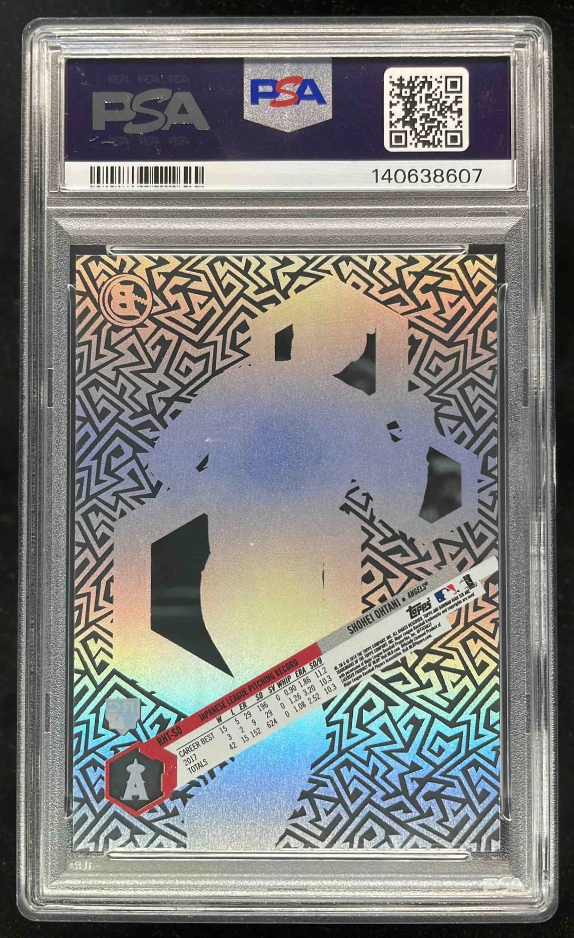 2018 Bowman High Tek #RHT-SO Shohei Ohtani RC PSA 10 - Image 2