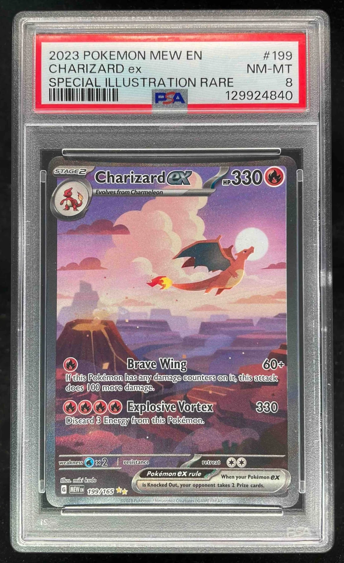 2023 Pokemon SV 151 #199/165 Charizard ex PSA 8