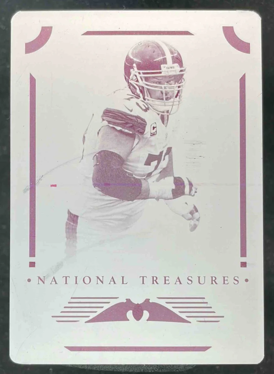 2025 Panini National Treasures Printing Plates Magenta #23 Joe Thomas 1/1