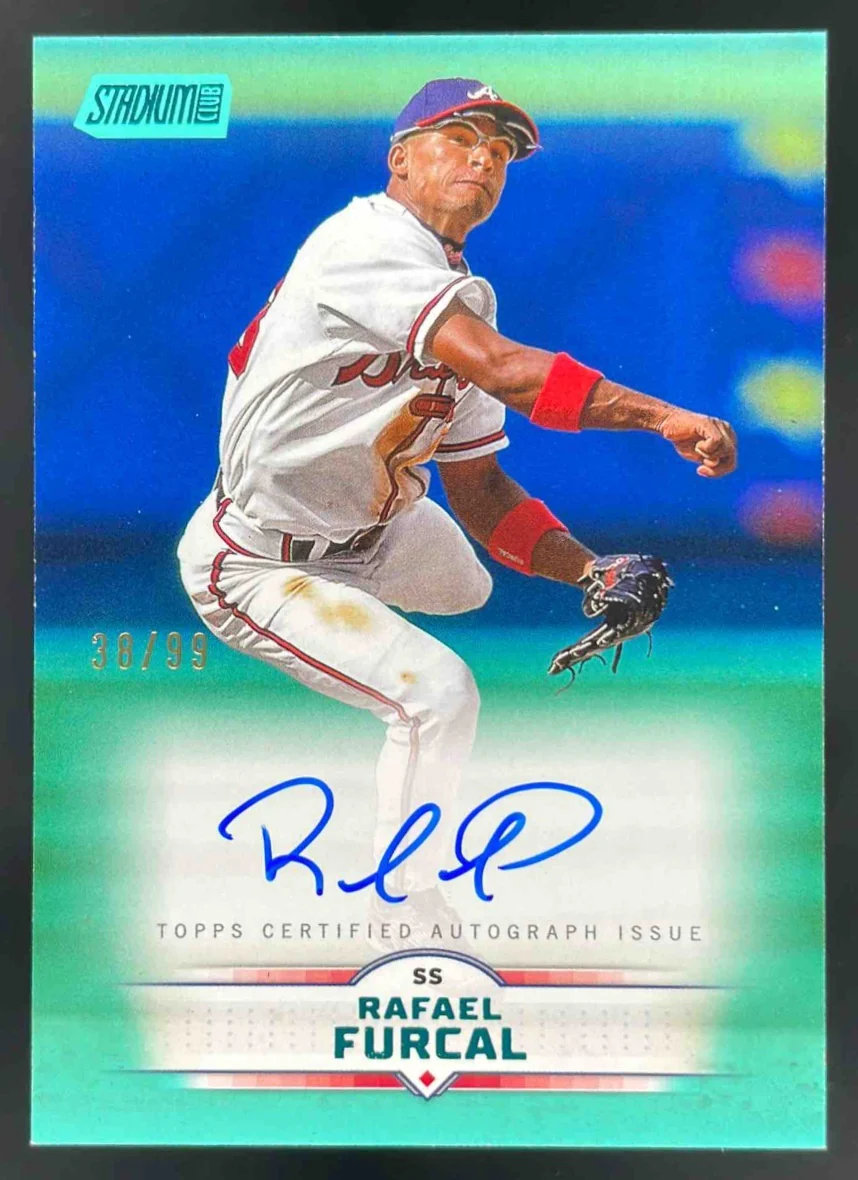 2025 Stadium Club Autograph Turquoise Foil #SCBA-RFU Rafael Furcal Auto /99