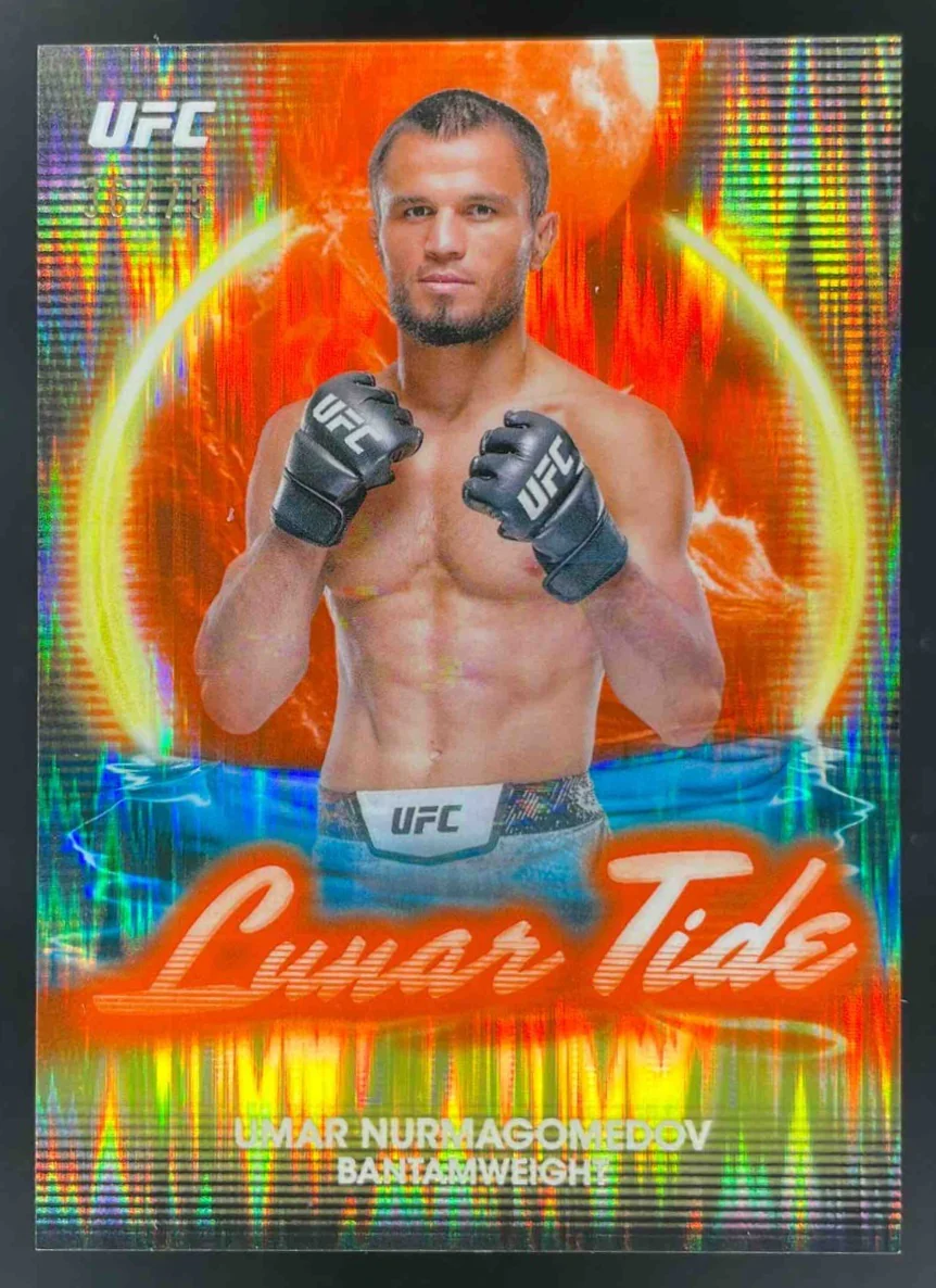 2025 Topps UFC Midnight Lunar Tide Dusk #LT-1 Umar Nurmagomedov /75