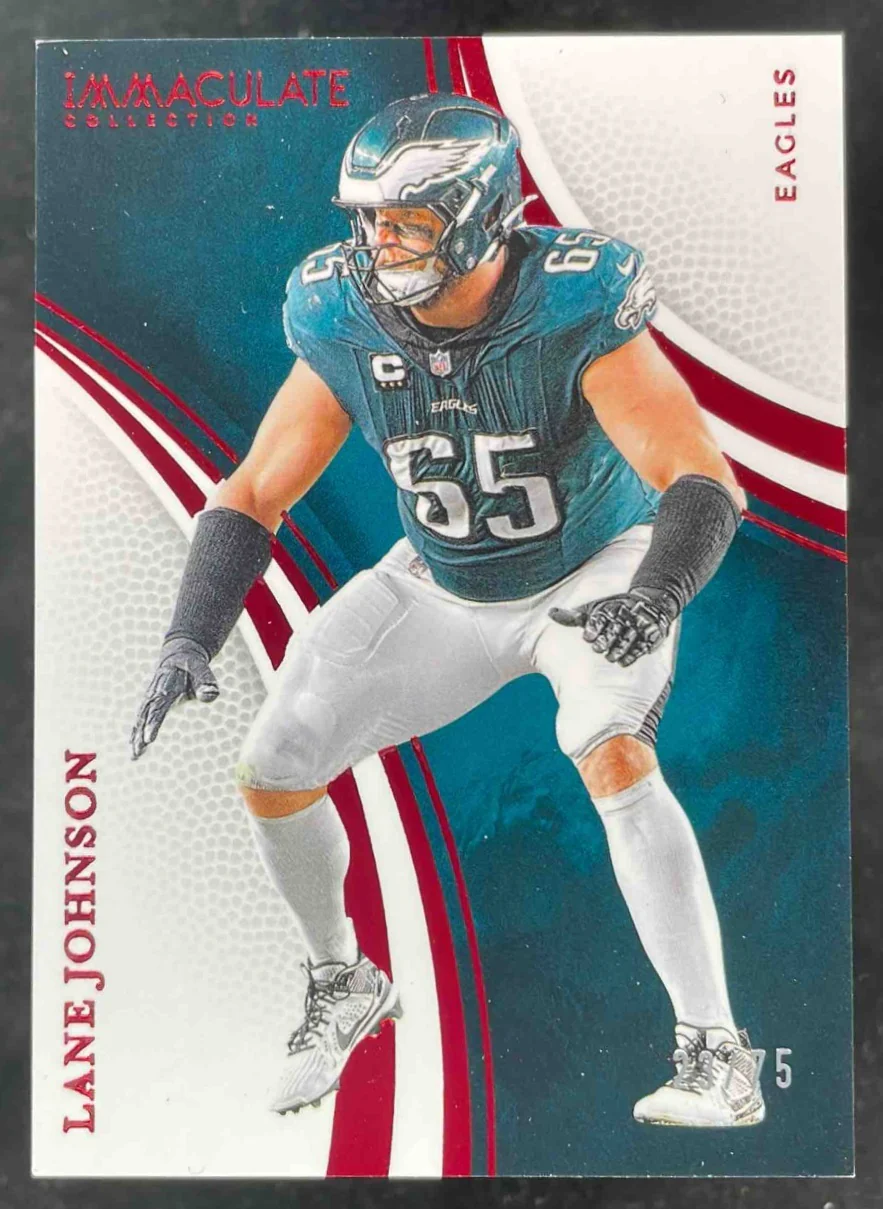 2025 Panini Immaculate Collection Red #24 Lane Johnson /75