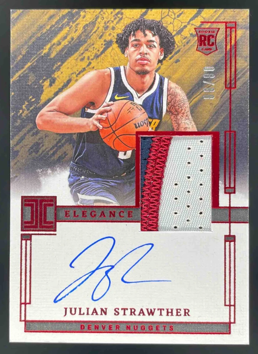 2023 Crown Royale Rookie Silhouettes International Julian Strawther Auto /88