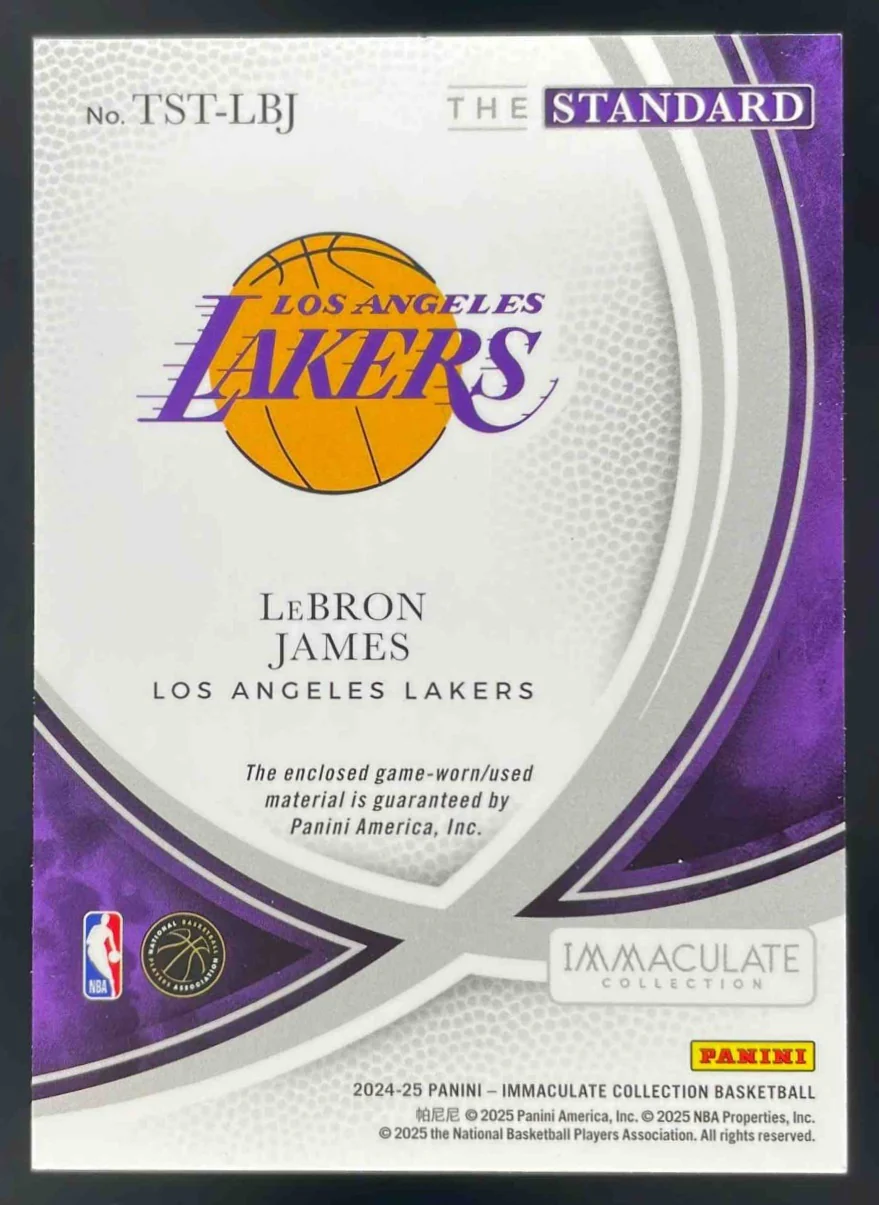 2024-25 Panini Immaculate Collection The Standard #26 LeBron James /99 - Image 2