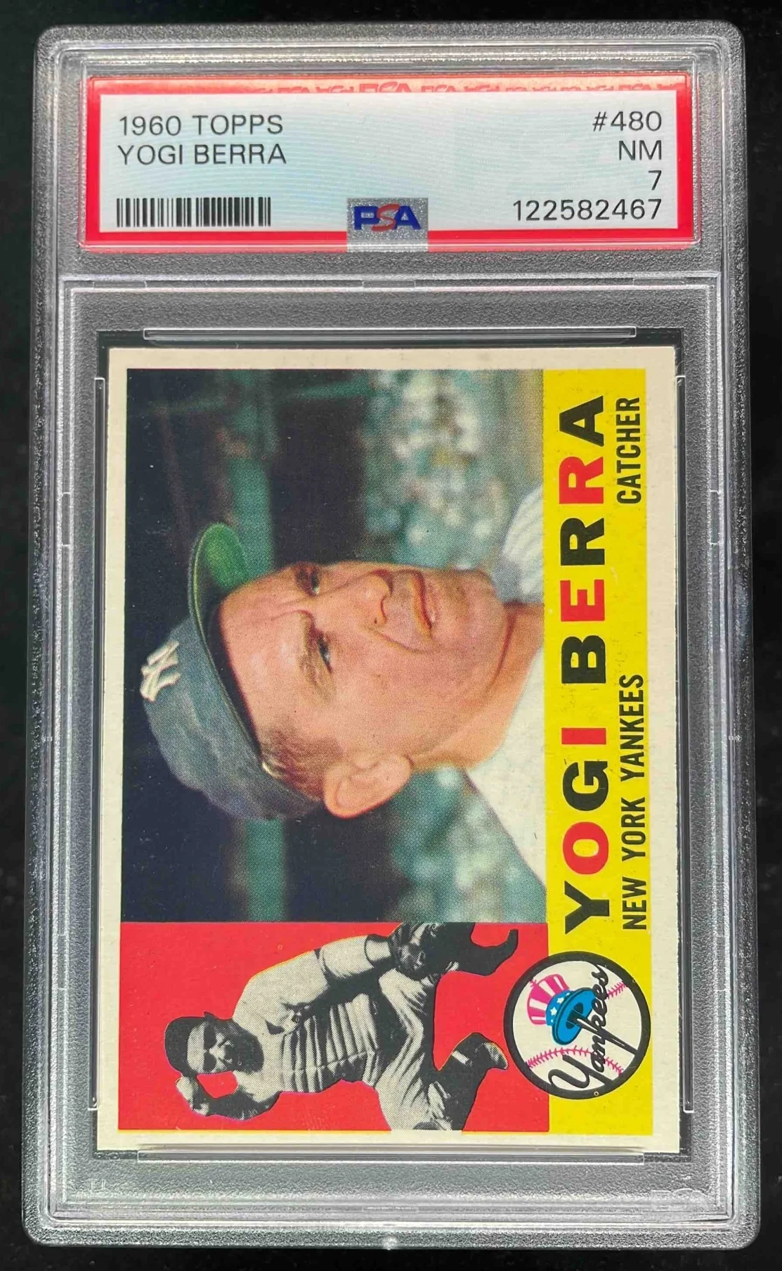 1960 Topps #480 Yogi Berra PSA 7