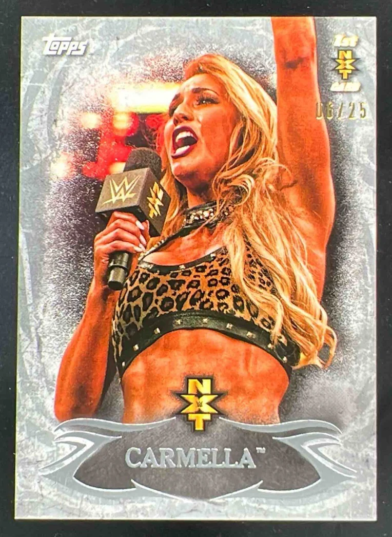 2015 Topps WWE Undisputed NXT Prospects Silver #NXT-8 Carmella /25