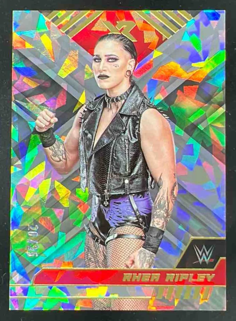 2023 Panini Chronicles WWE Cracked Ice #284 Rhea Ripley /25