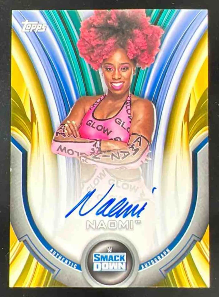 2020 Topps WWE Women's Division Roster Autographs Gold #A-NM Naomi Auto /10