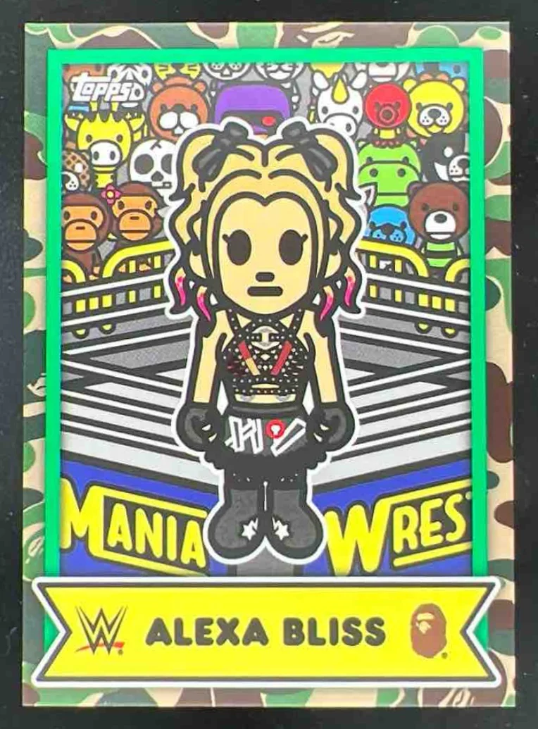 2025 Topps WWE x Bape Baby Milo Camo #32 Alexa Bliss