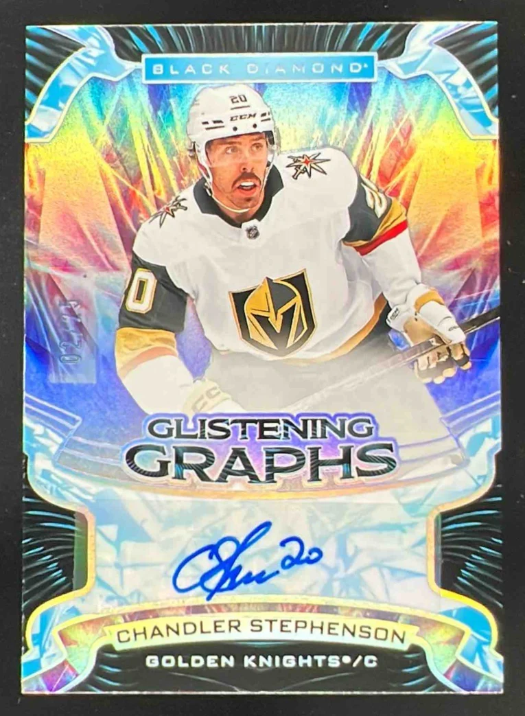 2023-24 Black Diamond Glistening Graphs Spectrum Chandler Stephenson Auto /25