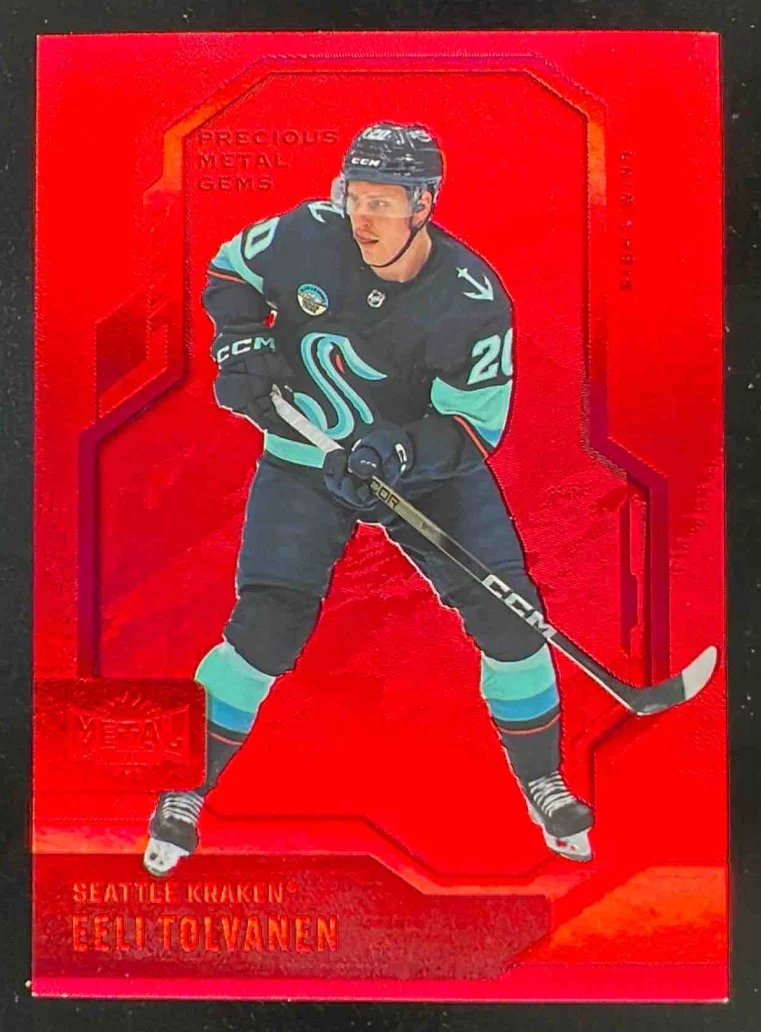 2024-25 Upper Deck Skybox Metal Universe Red Precious Gems Eeli Tolvanen /100