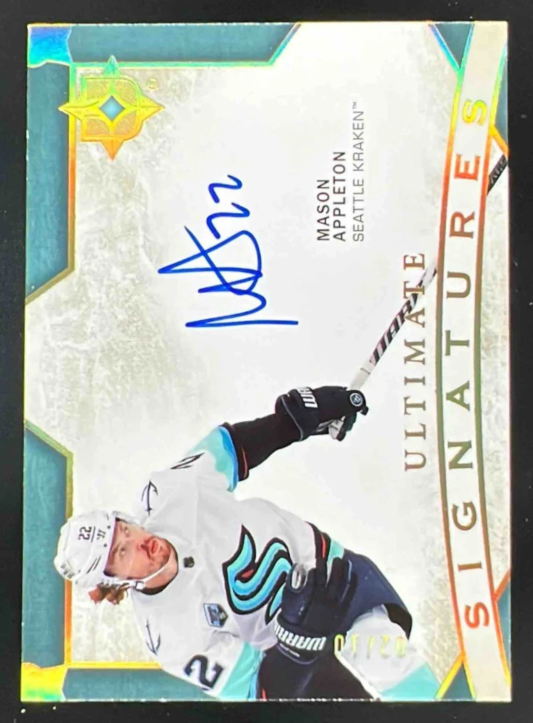 2021 Ultimate Collection Signature Gold #US-MA Mason Appleton Autograph Auto /10
