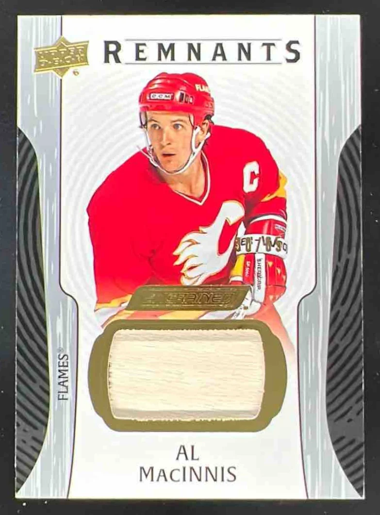 2024-25 Upper Deck Engrained Icons Remnants #R-AM Al MacInnis /65