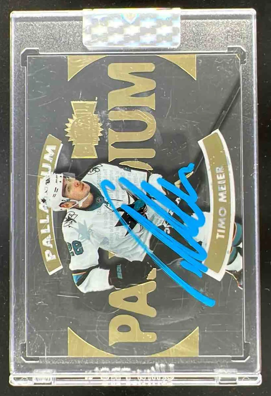 2020-21 Upper Deck Clear Cut Metal Universe Palladium Timo Meier Autograph Auto