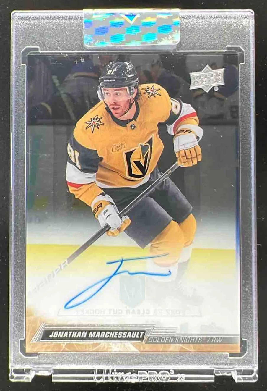2022-23 Upper Deck Clear Cut #431 Jonathan Marchessault Auto