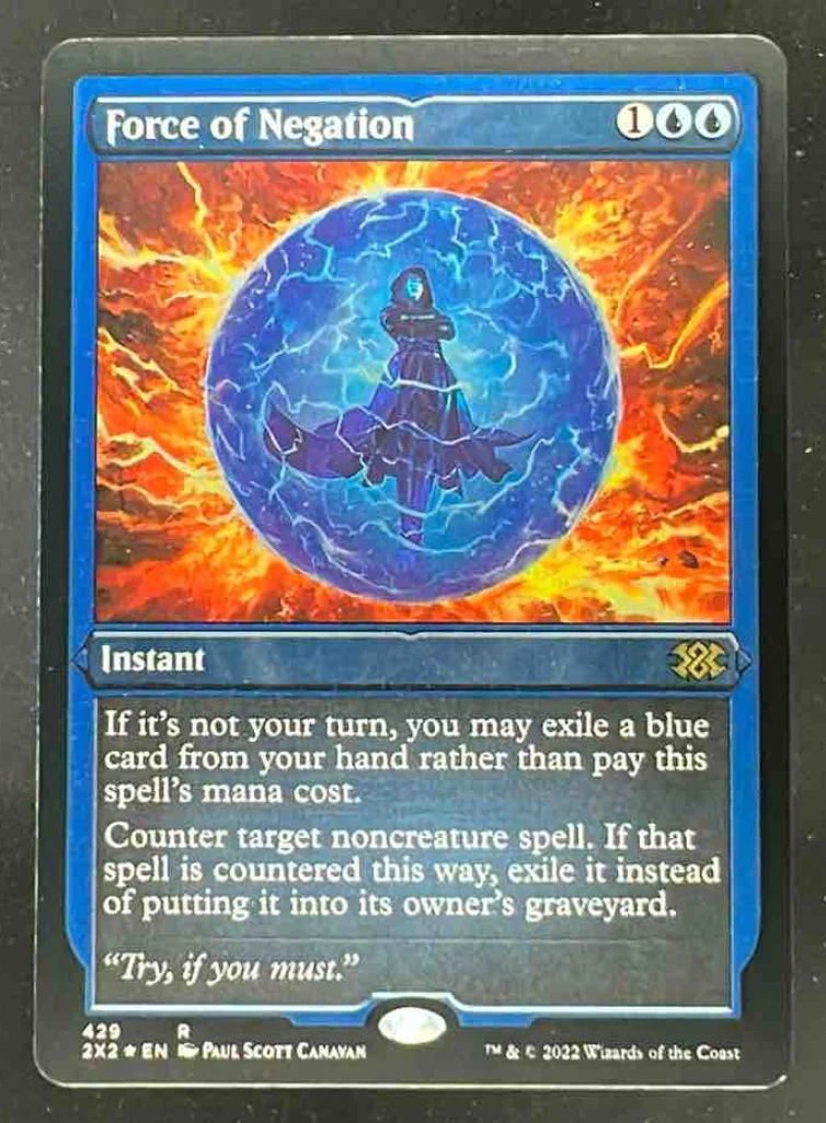 Magic The Gathering Force of Negation Foil Etched - Double Masters 2022