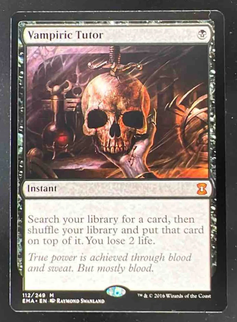 Magic The Gathering Eternal Masters #112 Vampiric Tutor