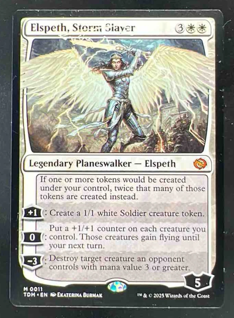 Magic The Gathering Elspeth, Storm Slayer - Tarkir: Dragonstorm TDM