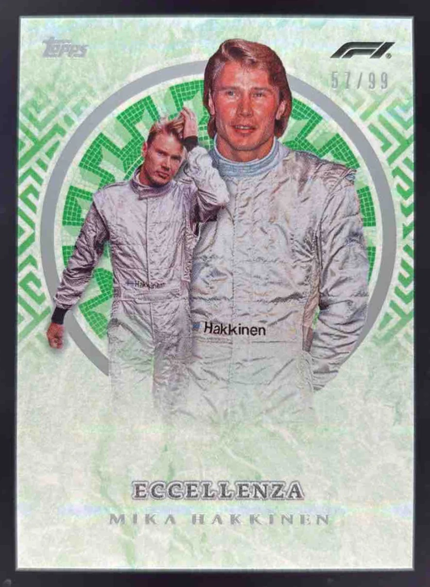 2024 Topps Eccellenza Formula 1 Green #NNO Mika Hakkinen /99
