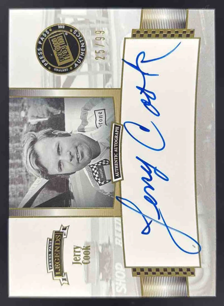 2012 Press Pass Legends Autograph #LC-JC Jerry Cook Auto /99