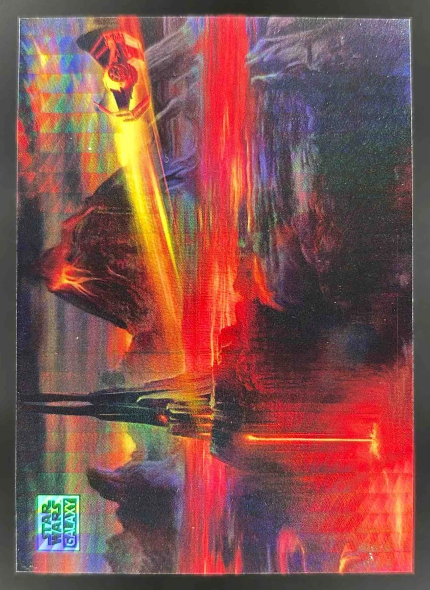 2024 Topps Chrome Star Wars Galaxy Prism Refractor #94 Mustafar Takeoff /75