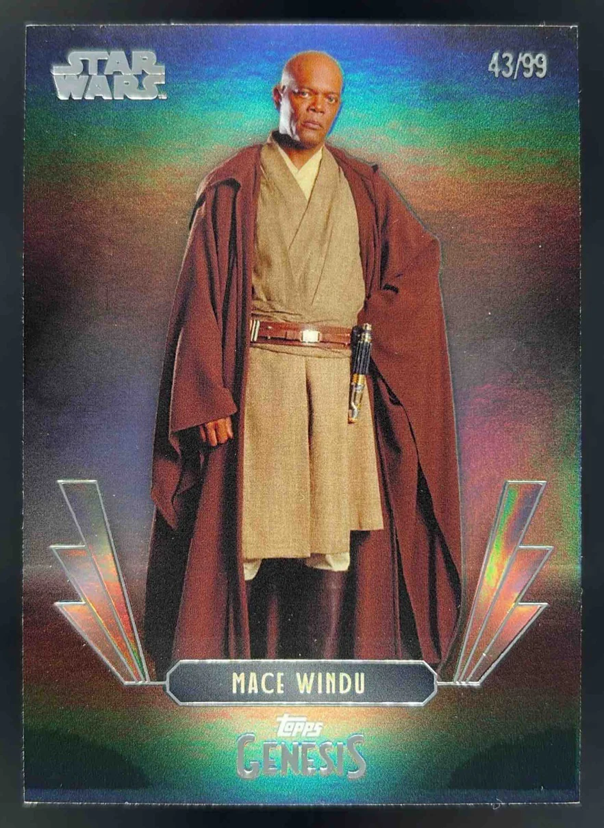 2025 Topps Disney Genesis #13 Mace Windu /99