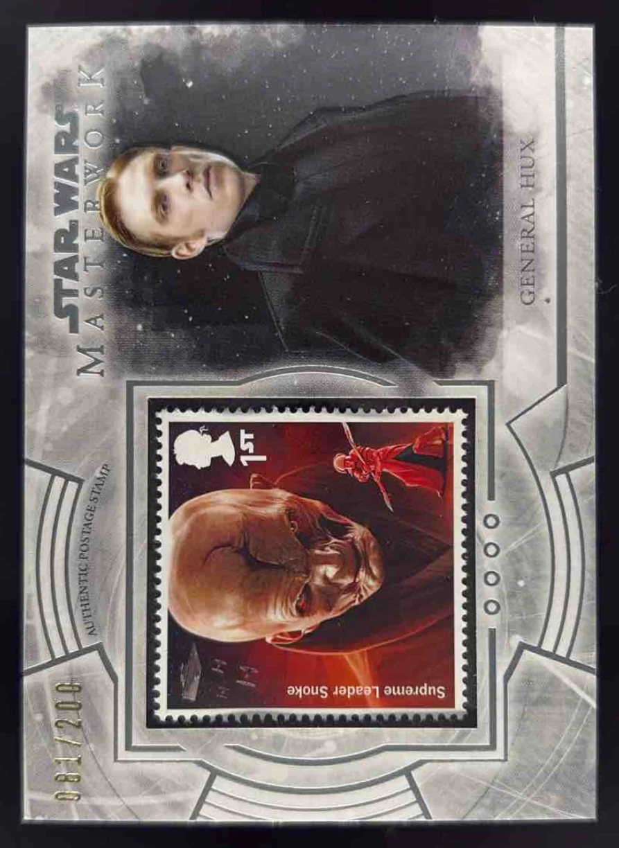 2018 Topps Star Wars Stamp General Hux Supreme Leader Snoke First Order /200