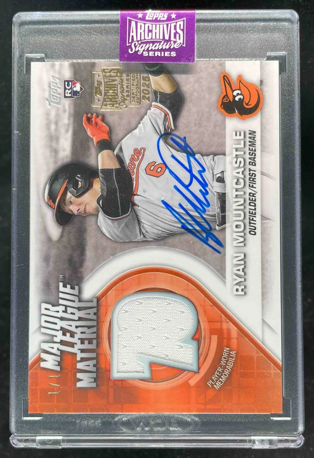 2025 Topps Archives Signature Series Autograph Ryan Mountcastle Auto 1/1