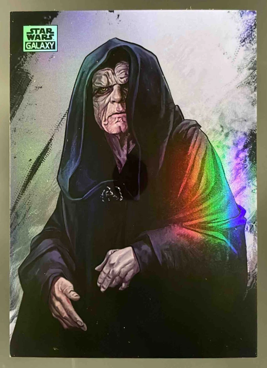 2024 Topps Chrome Star Wars Galaxy Galactic Empire Aqua Emperor Palpatine /199