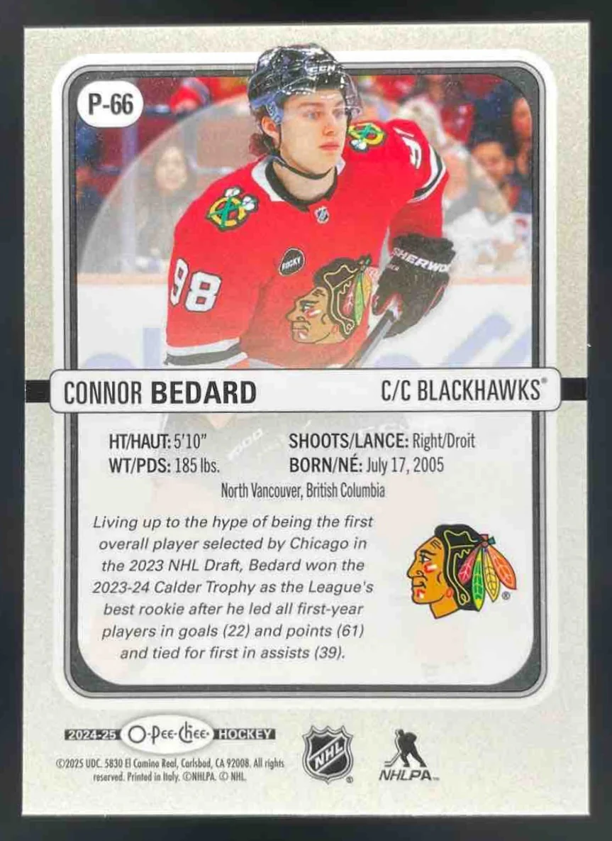 2024-25 O-Pee-Chee O-Pee-Chee Premier #P-66 Connor Bedard - Image 2