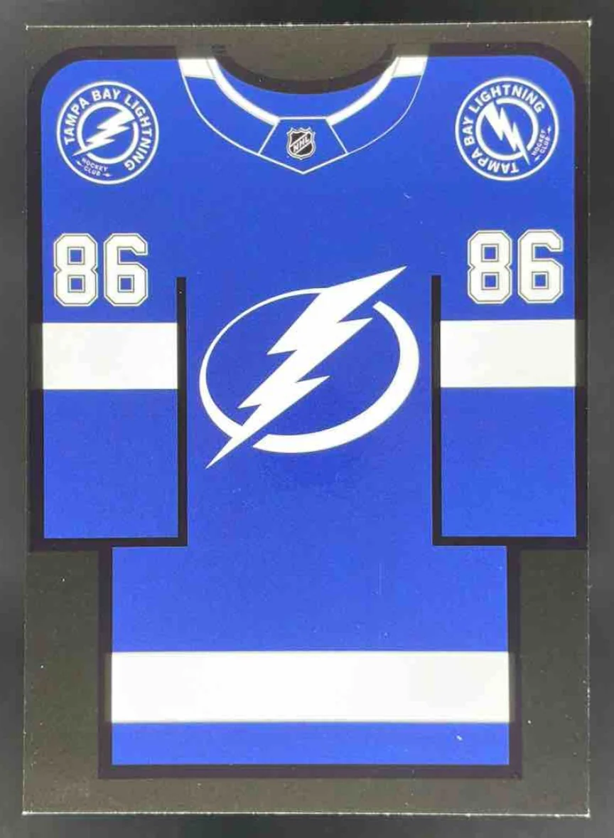 2024-25 Upper Deck Credentials Arena Giveaways Jerseys Blue Back Nikita Kucherov