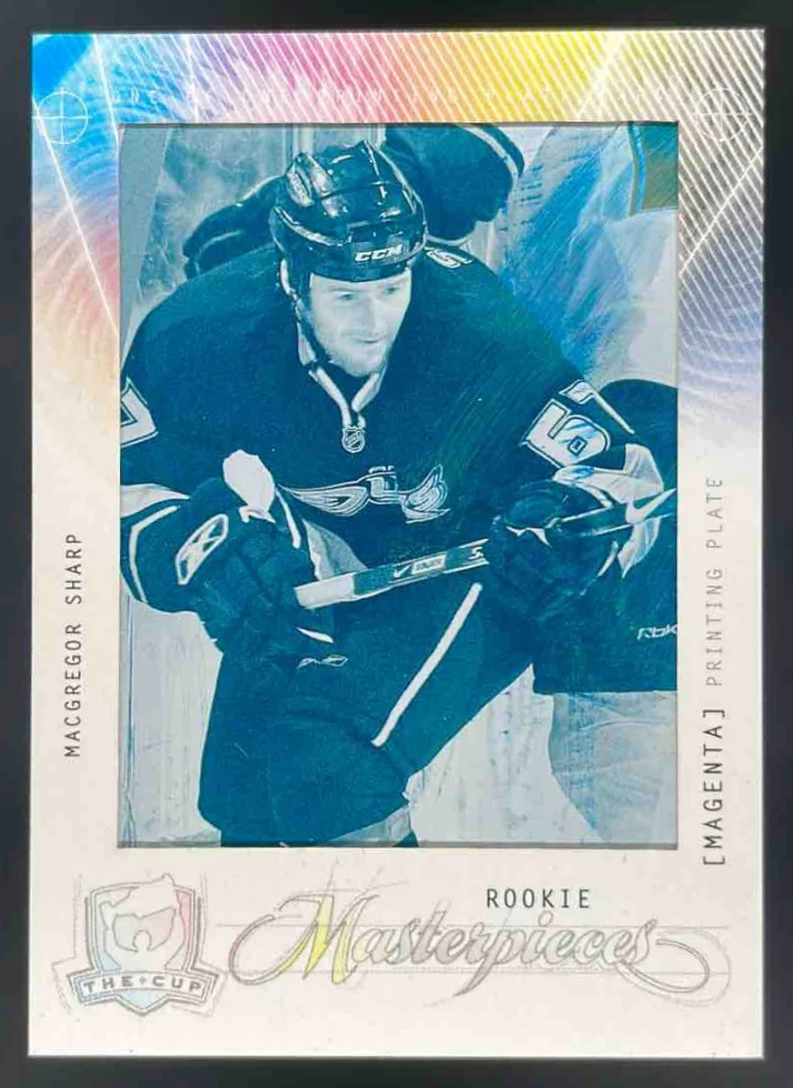 2009 The Cup Printing Plates Cyan MacGregor Sharp Young Guns RC 1/1