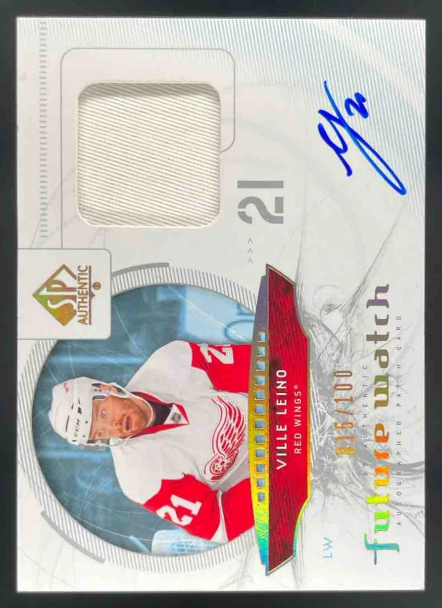 2009-10 SP Authentic Limited Patches #213 Ville Leino RC Auto /100
