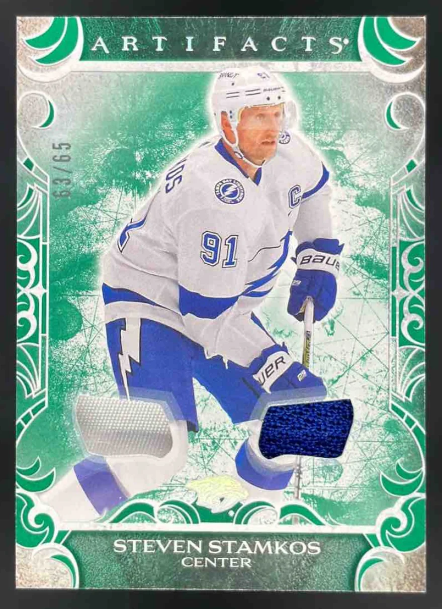 2024-25 Upper Deck Artifacts Material Emerald #28 Steven Stamkos /65