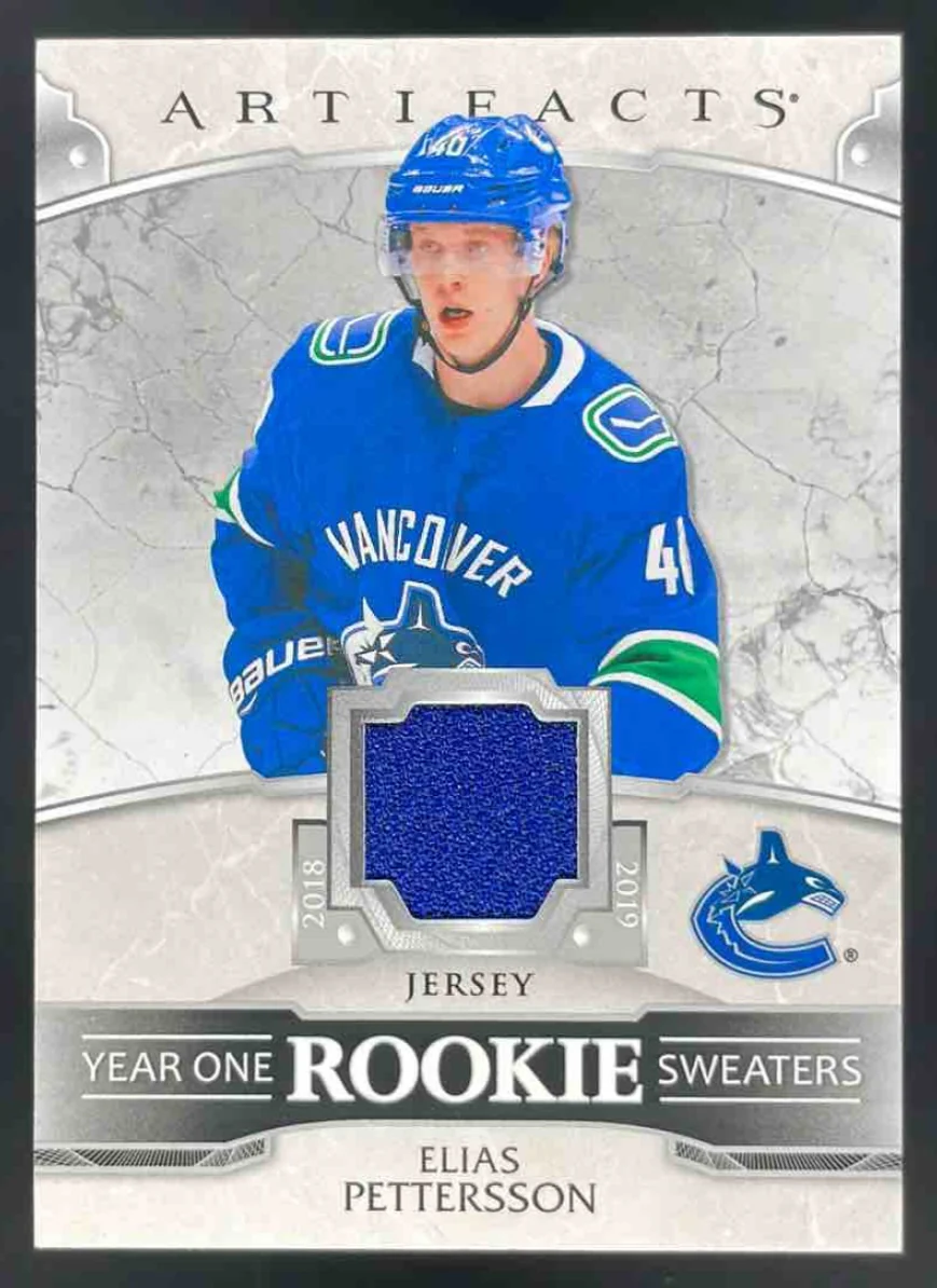 2019 Upper Deck Artifacts Year One Rookie Sweaters #RS-EP Elias Pettersson MEM