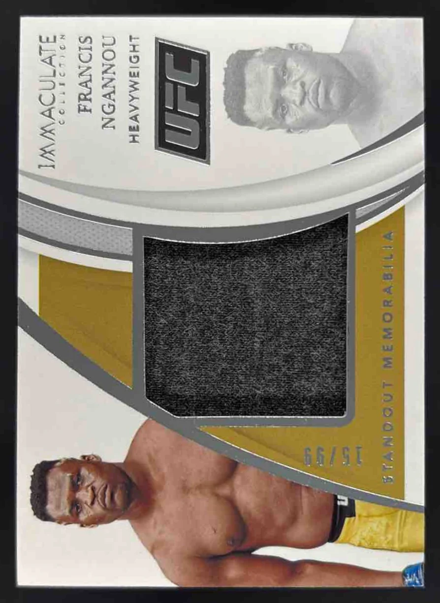 2021 Panini Immaculate Collection UFC Standout Memorabilia Francis Ngannou /99