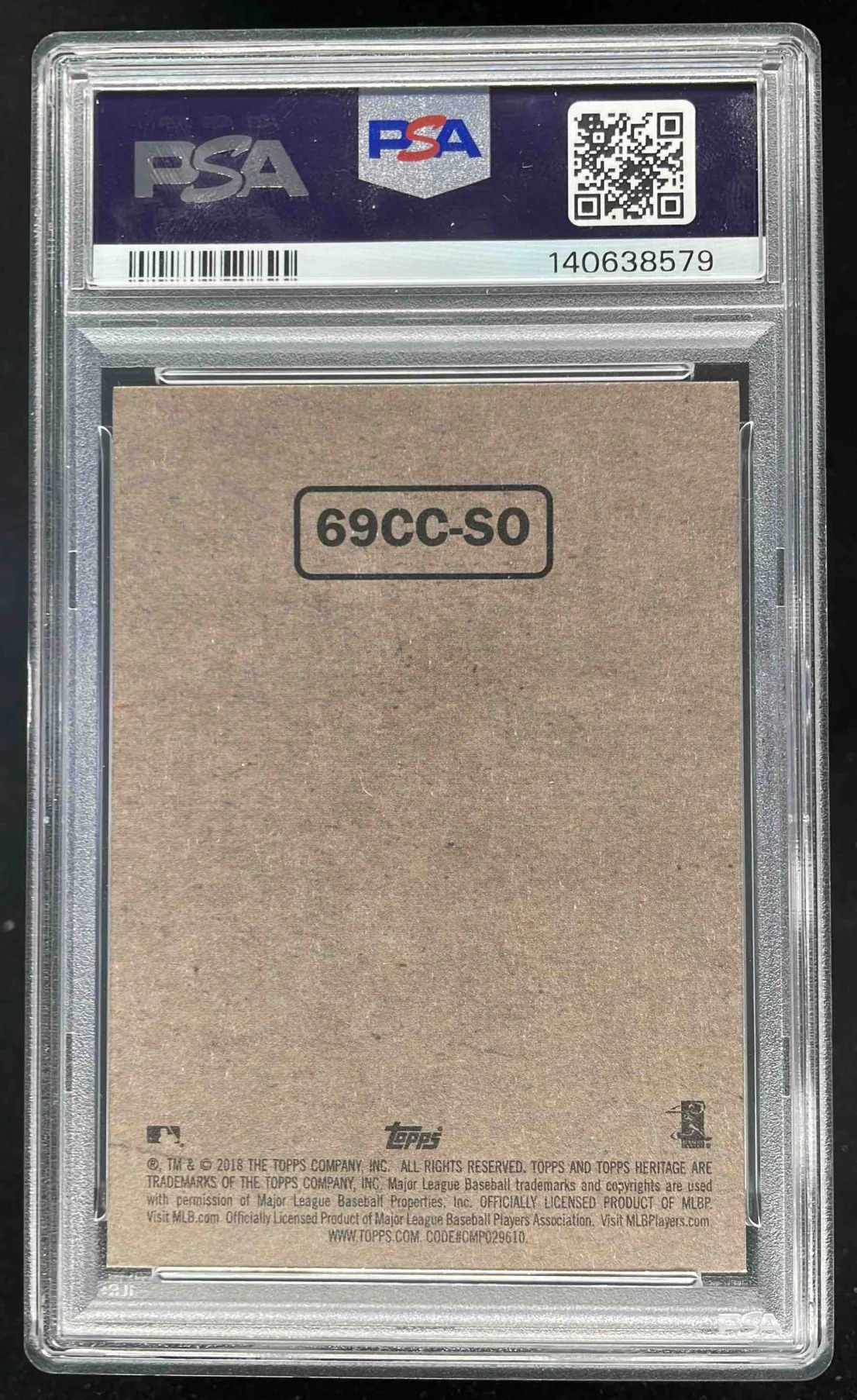 2018 Topps Heritage 1969 Collector Cards High Number Shohei Ohtani RC PSA 9 - Image 2