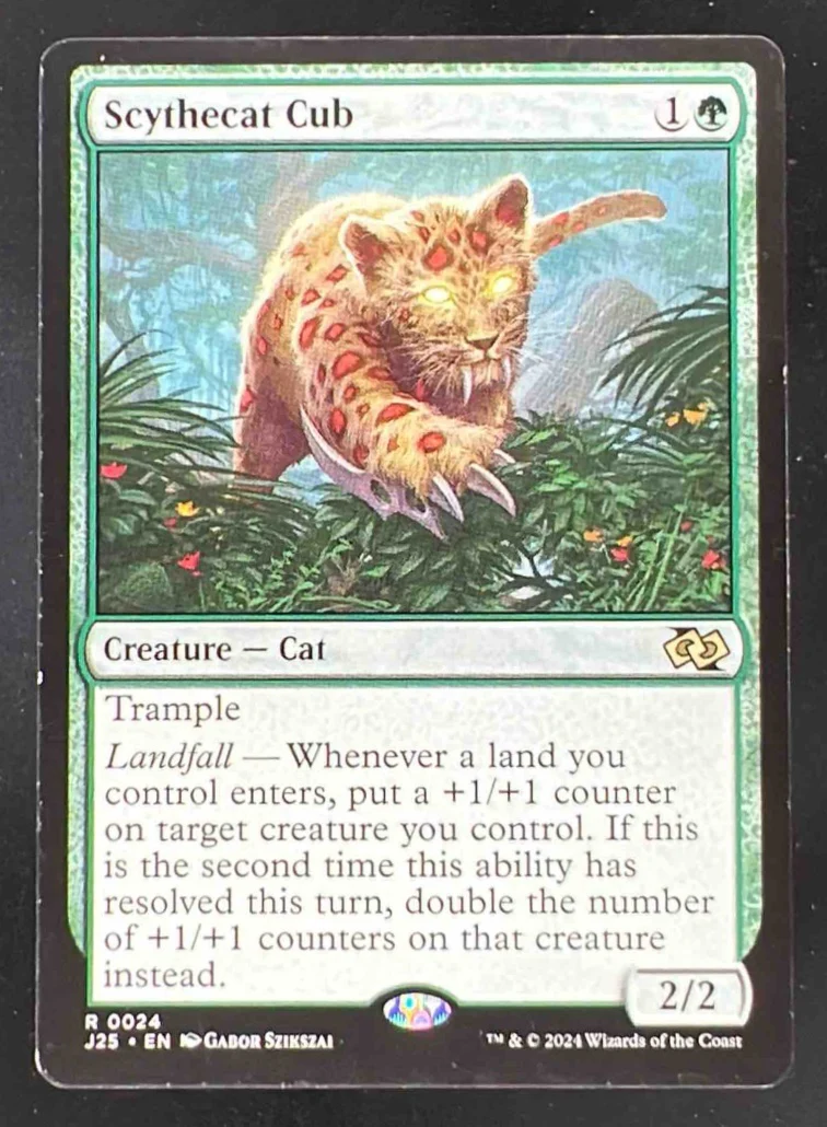 2024 Magic: The Gathering Foundations Jumpstart #0024 Scythecat Cub