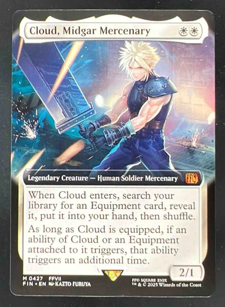 2025 Magic: The Gathering Final Fantasy #0427 Cloud Midgar Mercenary EA Rare