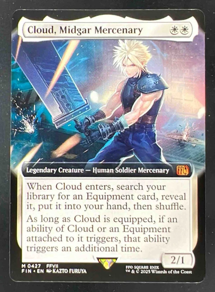 2025 Magic: The Gathering Final Fantasy #0427 Cloud Midgar Mercenary EA Rare